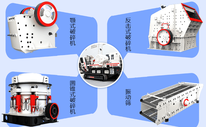 流動式石子粉碎機(jī)：自由搭配各種破碎設(shè)備