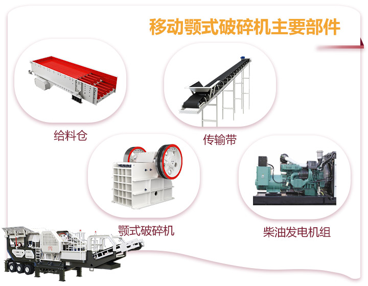 小型移動顎式破碎車一體式生產(chǎn)，占地面積小